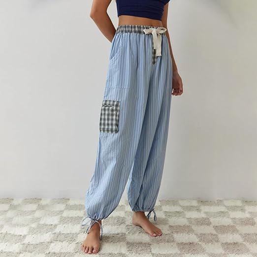 Lucienne | Pigiama Confortevole & Stile a Quadri Contrastati