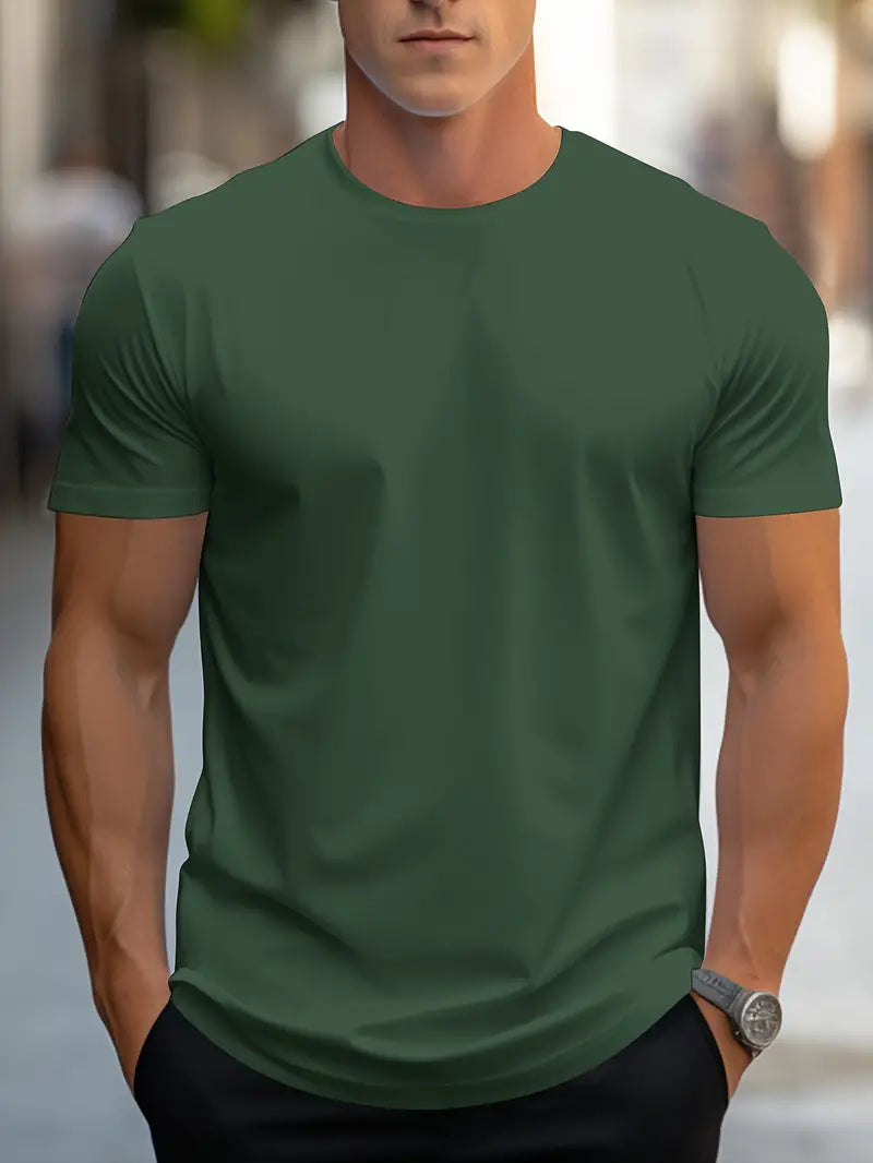 Ewen | T-shirt Ajusté Col Rond Manches Courtes