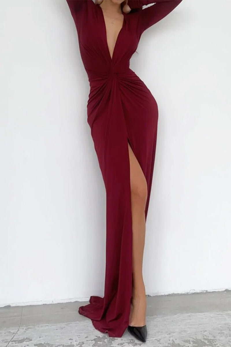 Lila | Split Evening Dress – Assumed Elegance