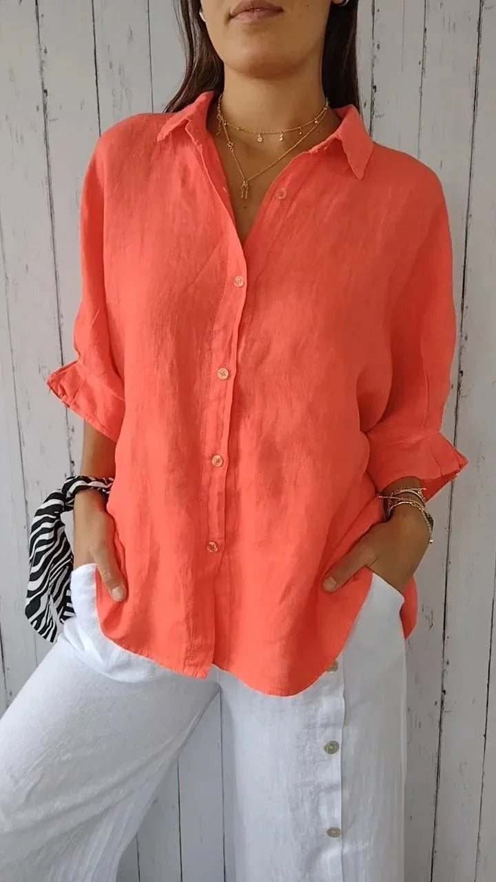 Nina | Chemise Casual – Élégance Discrète Pour Le Quotidien