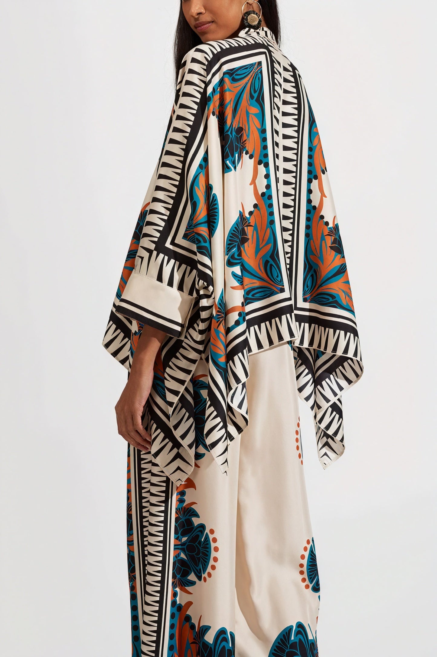 Inaya | Set Kimono – Boheemse Print En Wijde Broek