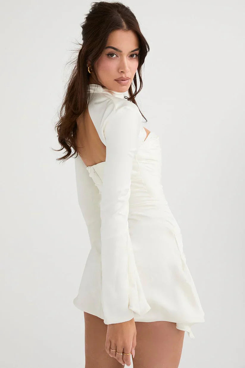 Paulette | Cocktail Dress With Cutout and Long Sleeves