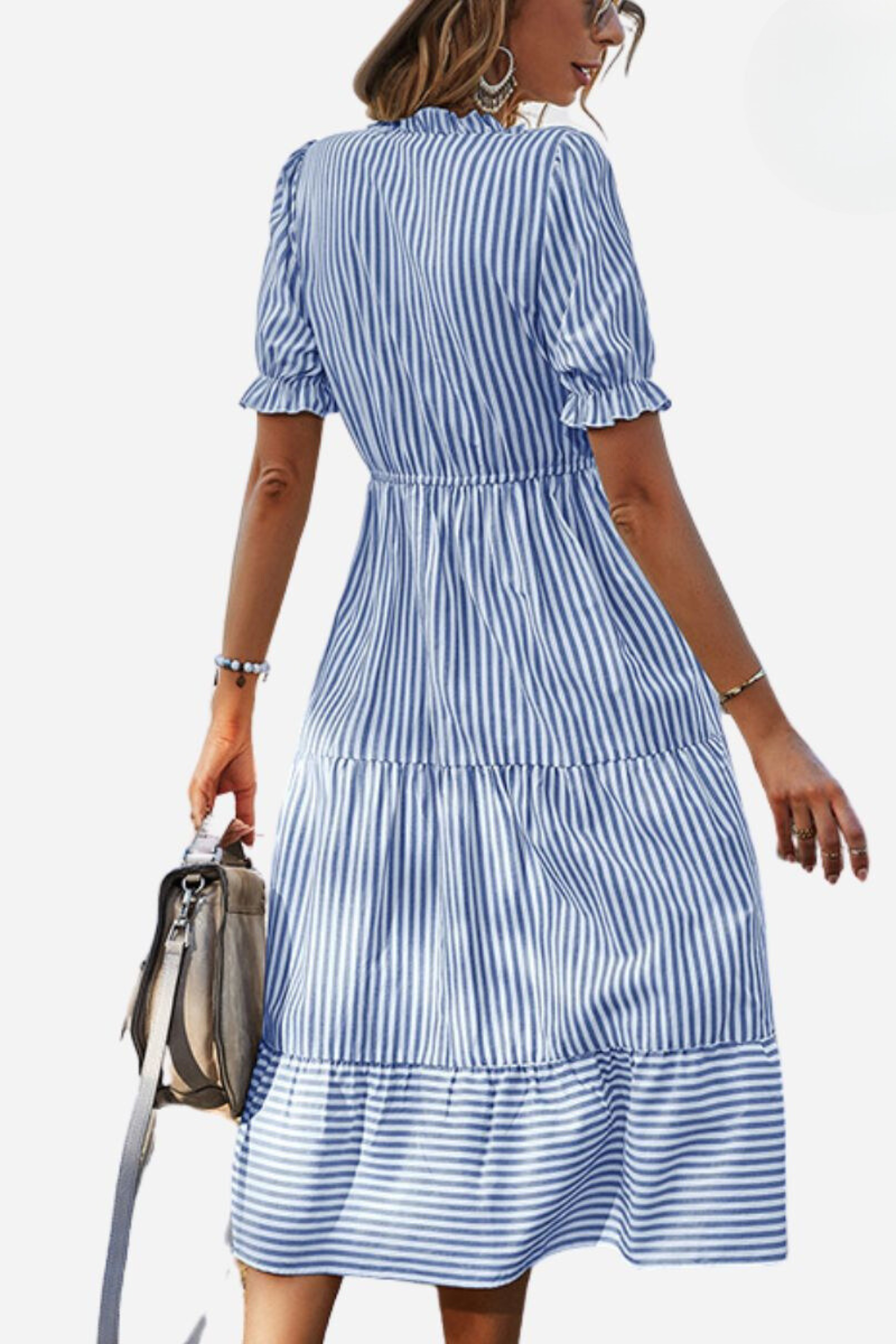 Freja | Bohemsk Chic Kjole med Striper