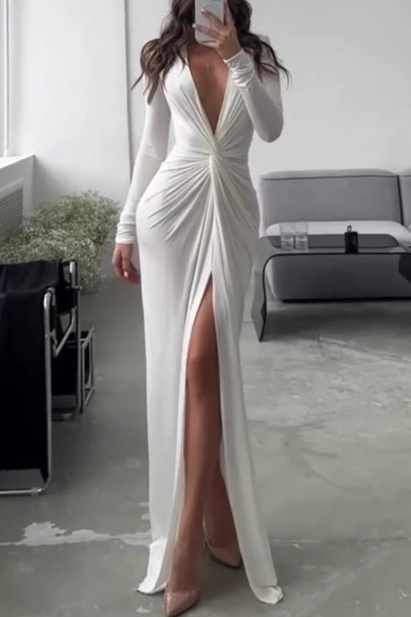 Lila | Split Evening Dress – Assumed Elegance