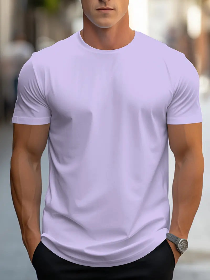 Ewen | T-shirt Ajusté Col Rond Manches Courtes