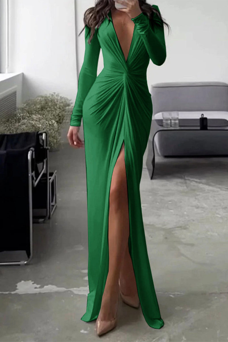 Lila | Split Evening Dress – Assumed Elegance