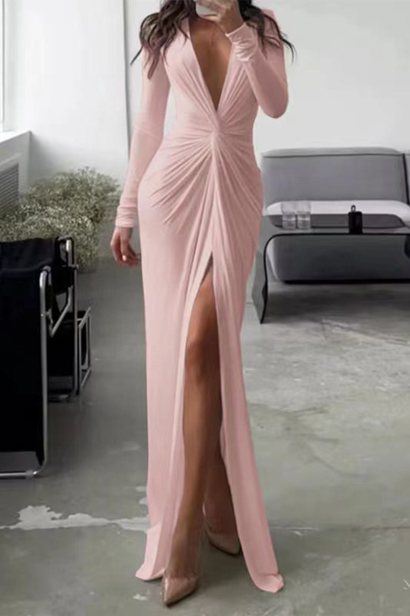 Lila | Split Evening Dress – Assumed Elegance
