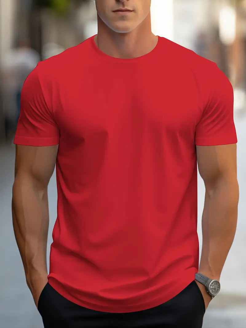 Ewen | T-shirt Ajusté Col Rond Manches Courtes