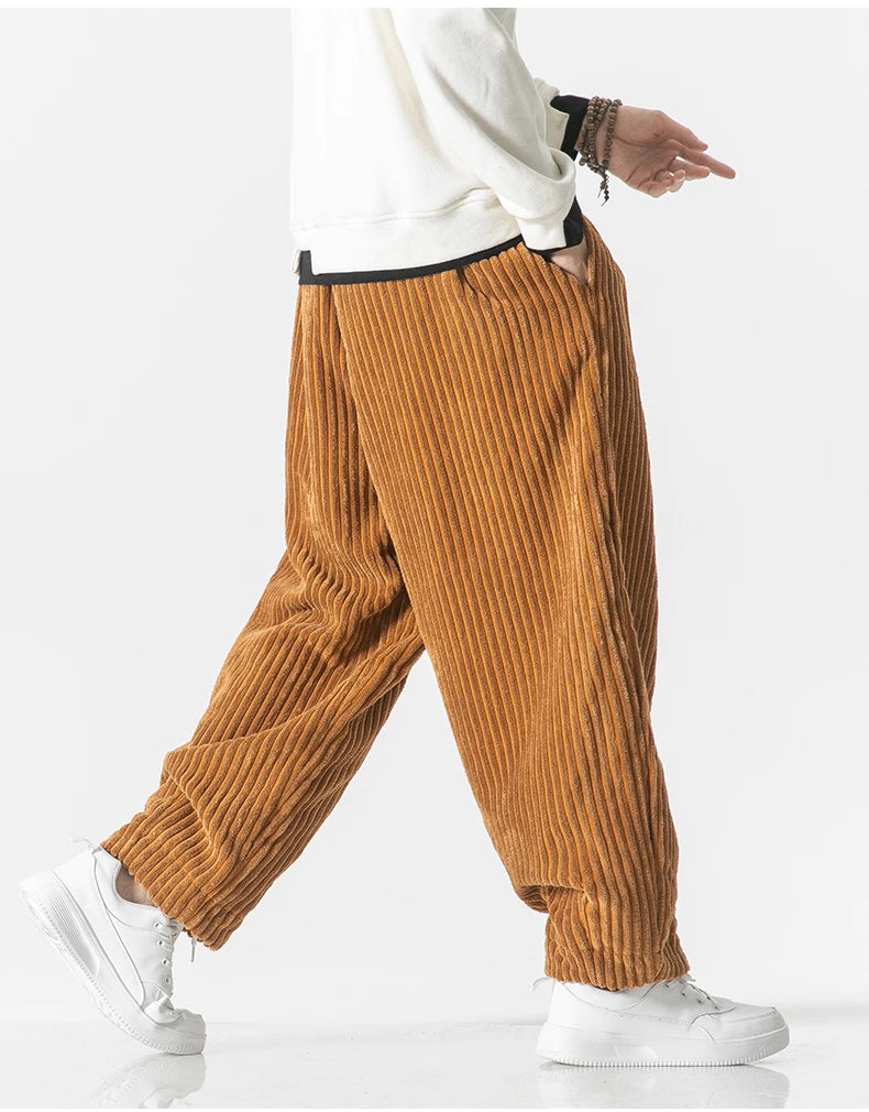 Théo | Pantaloni Giapponesi in Tessuto a Coste