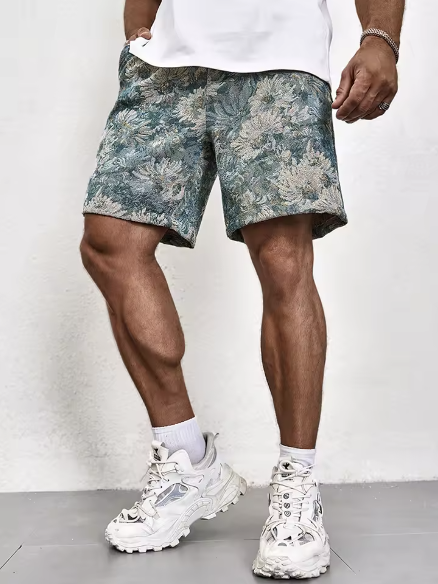 Thomas|Stil Floral Scurt Vară Bărbați Confortabil