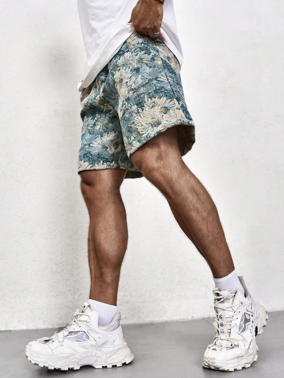 Thomas|Stil Floral Scurt Vară Bărbați Confortabil