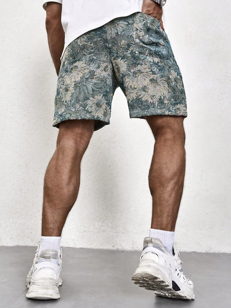 Thomas|Stil Floral Scurt Vară Bărbați Confortabil