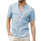 Félix | Camicia Casual con Collo Aperto e Maniche Corte 