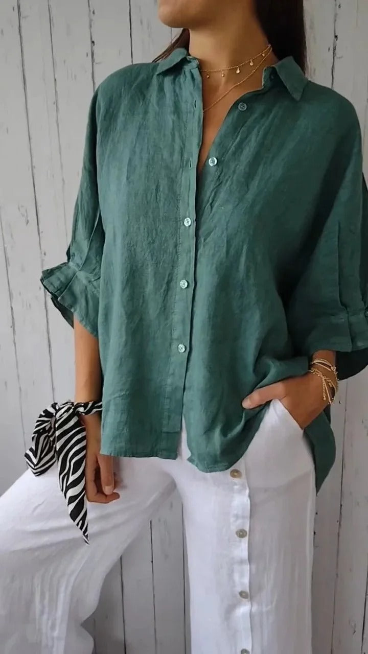 Nina | Chemise Casual – Élégance Discrète Pour Le Quotidien