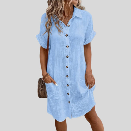 Mona | Robe Chemise Élégante Et Décontractée