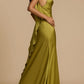 Josiane | Long Fluid Dress – Slit and Feminine Look 