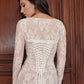Ninon | Robe Longue En Dentelle Avec Cordon De Serrage Et Châle
