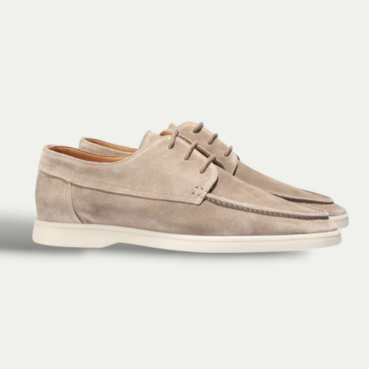 Louis| Casual Shoes – Suede Loafers With Refined Laces 
