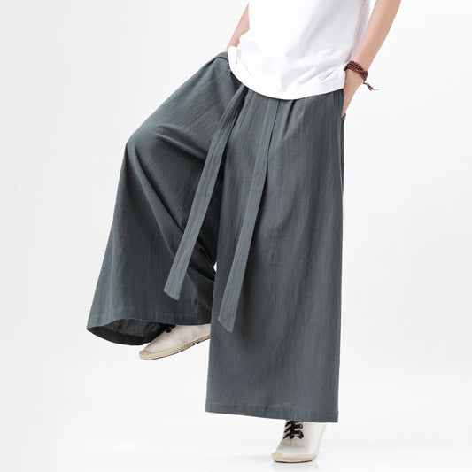Lucien | Pantaloni Ampi Ispirazione Giapponese 