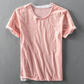 Φάμπιο | T-shirt με Στρογγυλή Λαιμόκοψη και Μανίκια με Εμφανή Ράμματα 