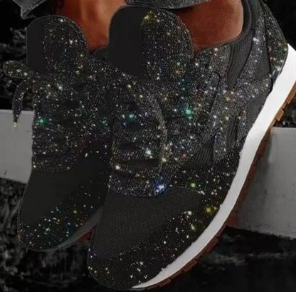 Wiam-Pink | Shiny Casual Shoes – Everyday Style with a Sparkling Touch 