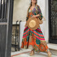Jacqueline | Abito Bohemien Chic – Colori Caldi e Look Rilassato 
